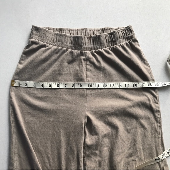 Zara Beige Wide Leg Side Slit Pull on Pants (M) - Picture 5 of 8